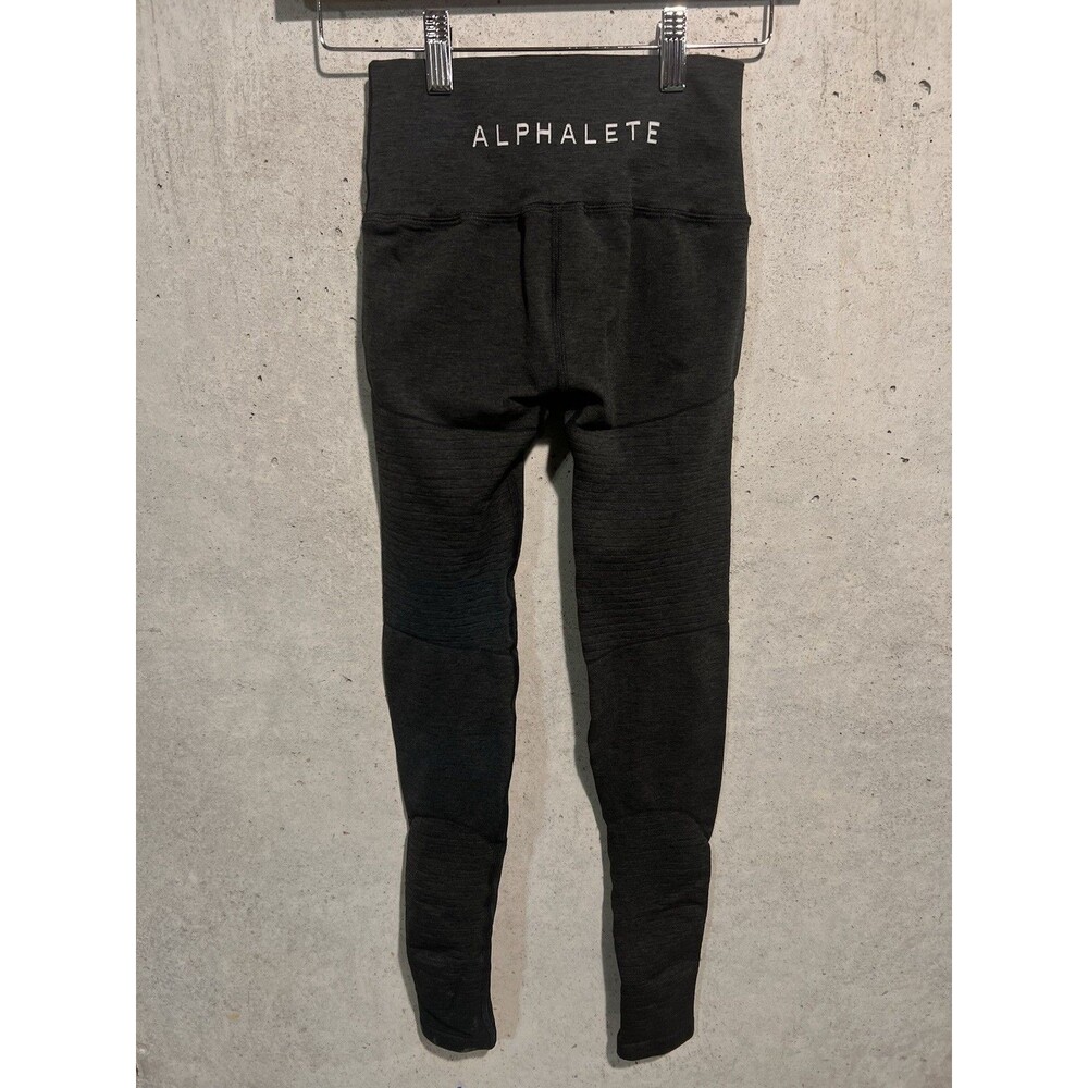 Alphalete Revival R6 High Waisted Dark Grey Seamless Leggings Women’s Small NEW